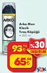ARKO MEN KLASİK TIRAŞ KÖPÜĞÜ 200 ML